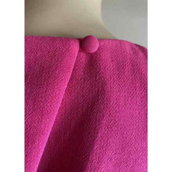 Trina Turk Sz 4 KAYLEEN Dress Magenta Fuchsia Pink Open Split Back - Picture 9 of 15